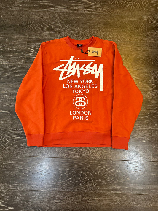 Stussy world tour crew sweatshirt