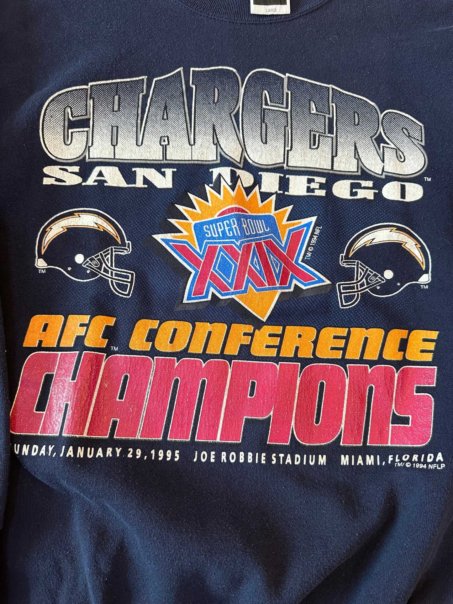 Vintage San Diego chargers sweatshirt 1994
