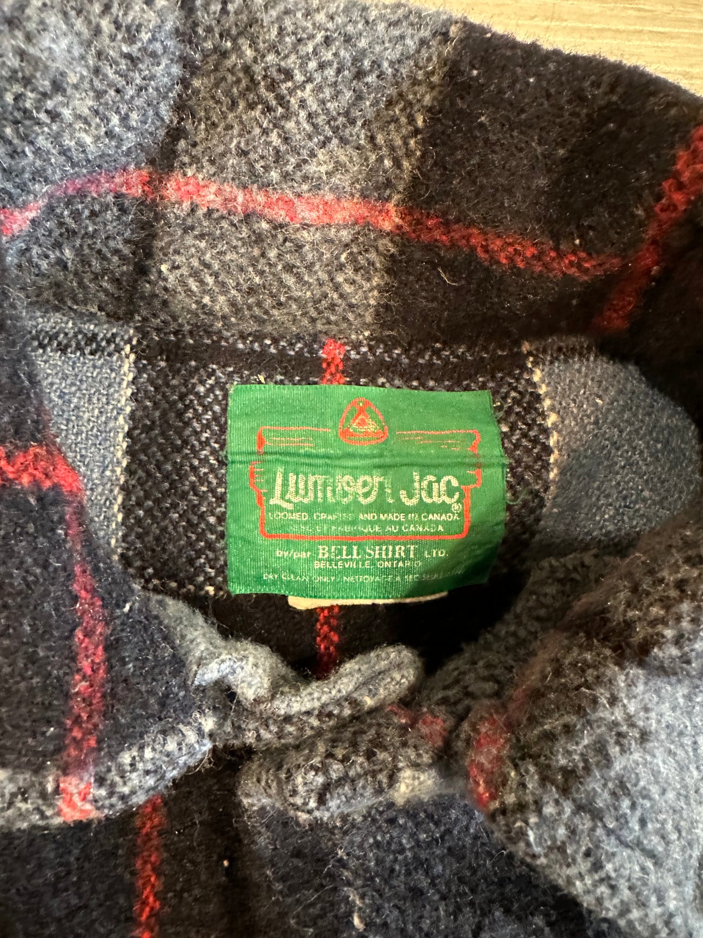 Vintage wool flannel button up shirt