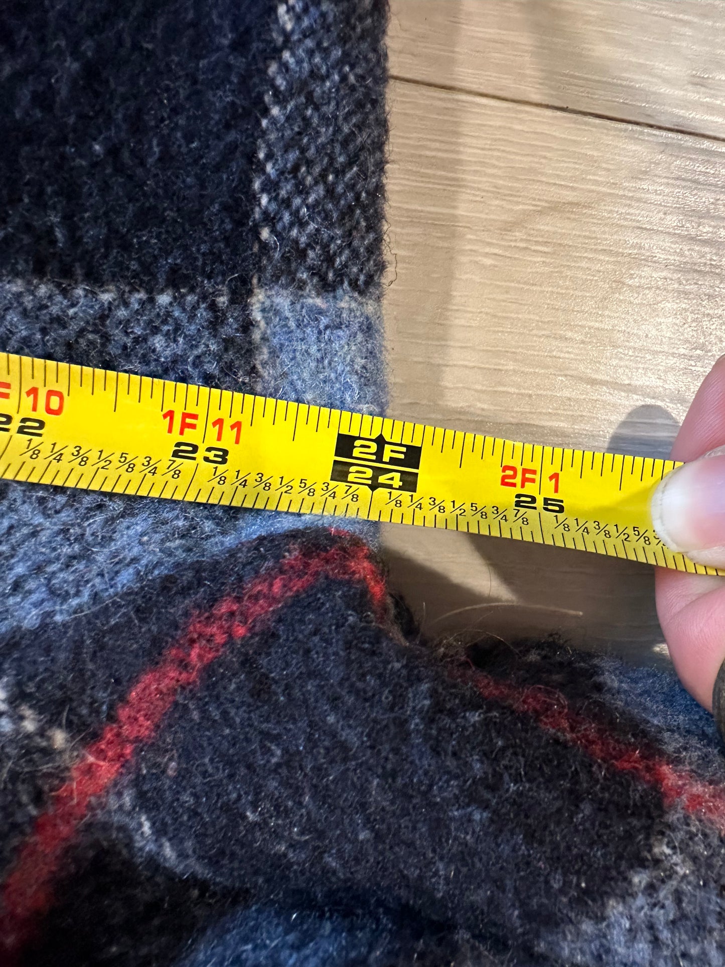 Vintage wool flannel button up shirt