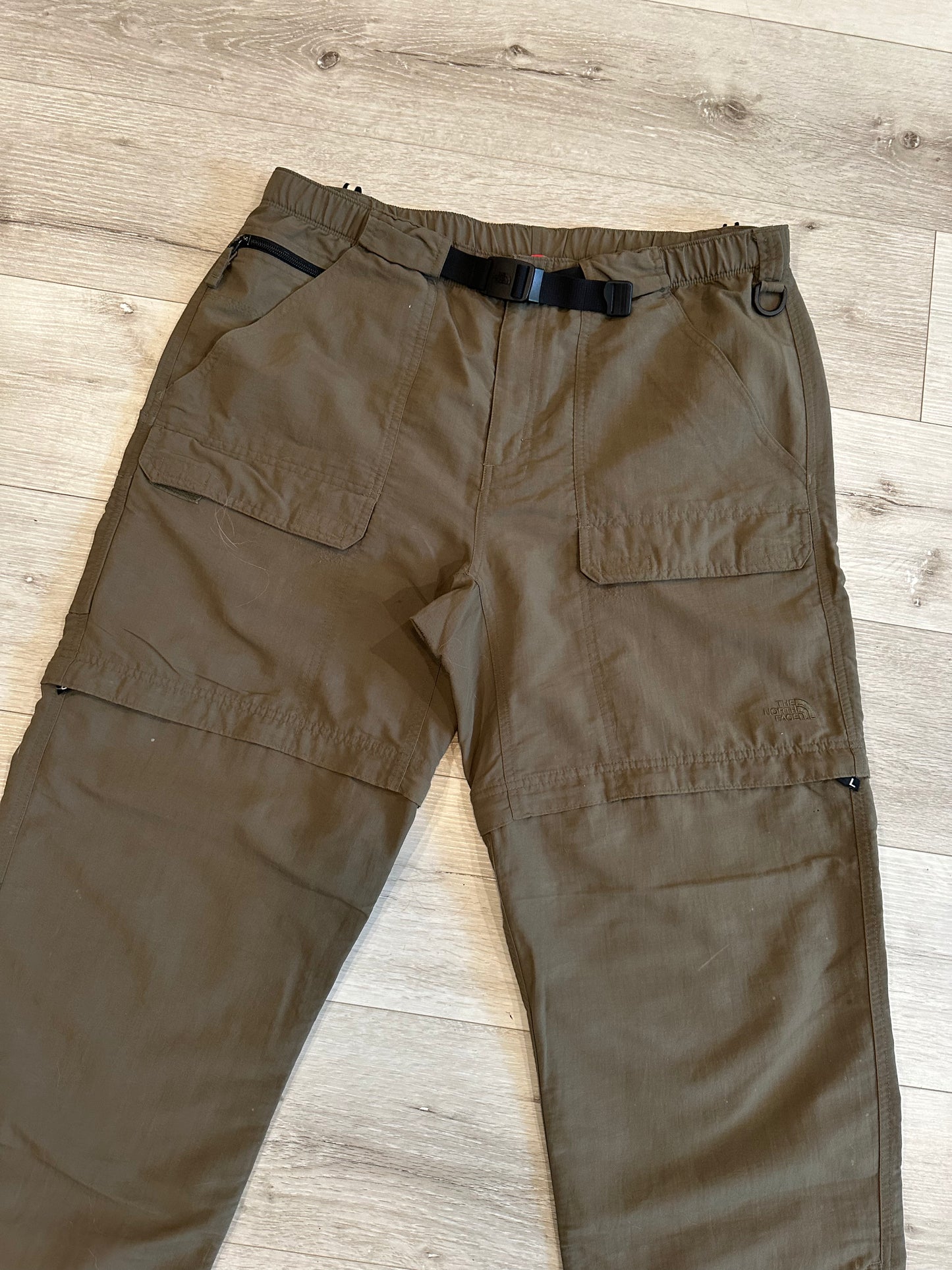 Baggy North face cargo pants (turn into shorts)