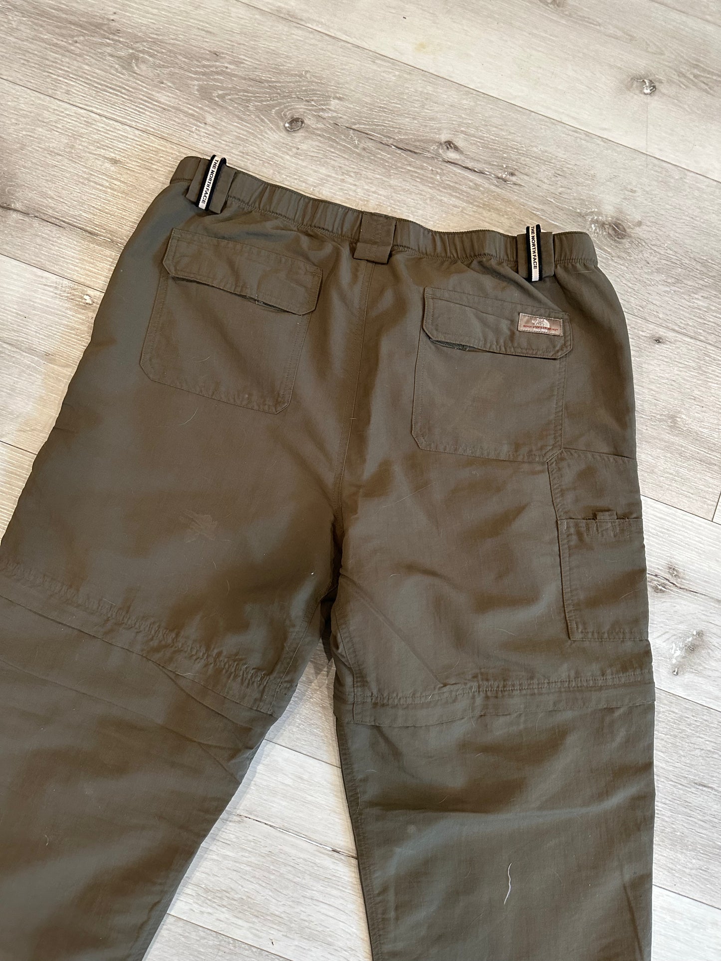 Baggy North face cargo pants (turn into shorts)