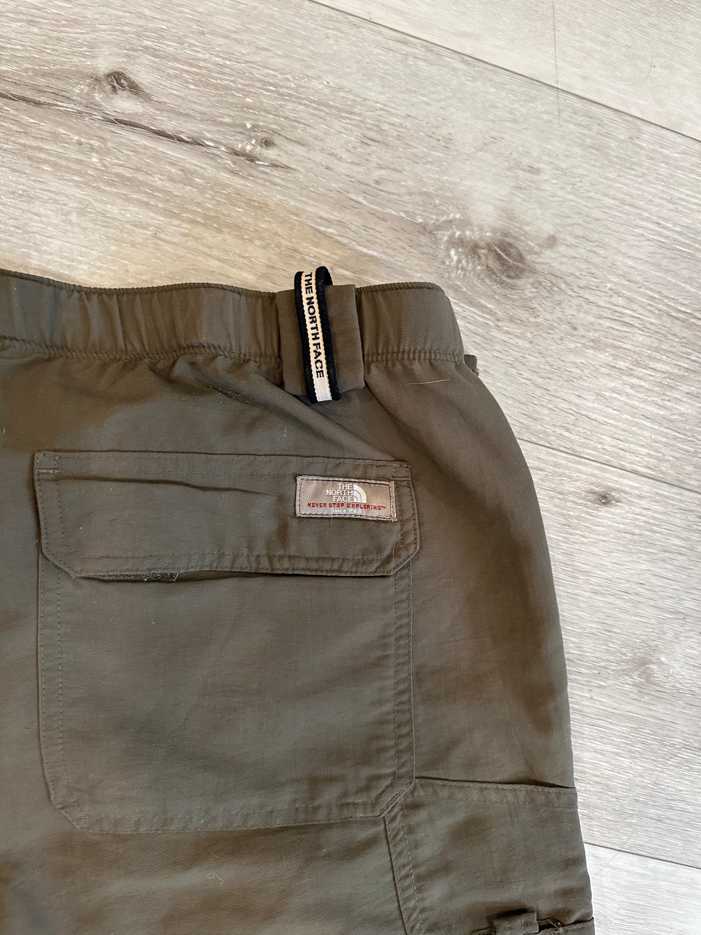 Baggy North face cargo pants (turn into shorts)