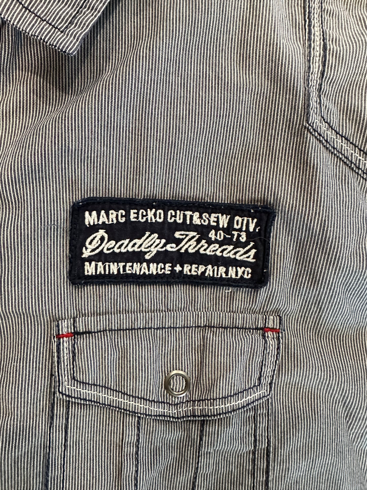Ecko mechanic button up shirt Y2k