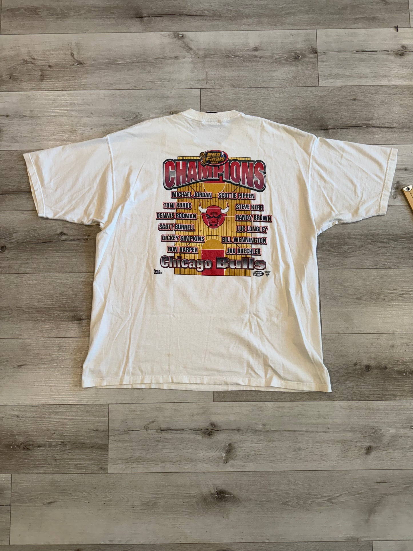 1998 Chicago bulls 6 time champion nba finals shirt