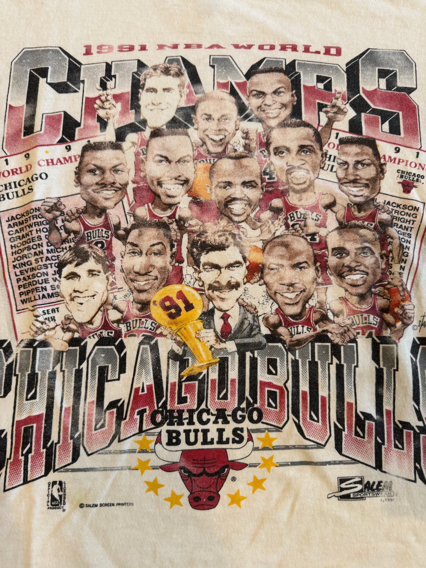 1991 Chicago bulls championship shirt