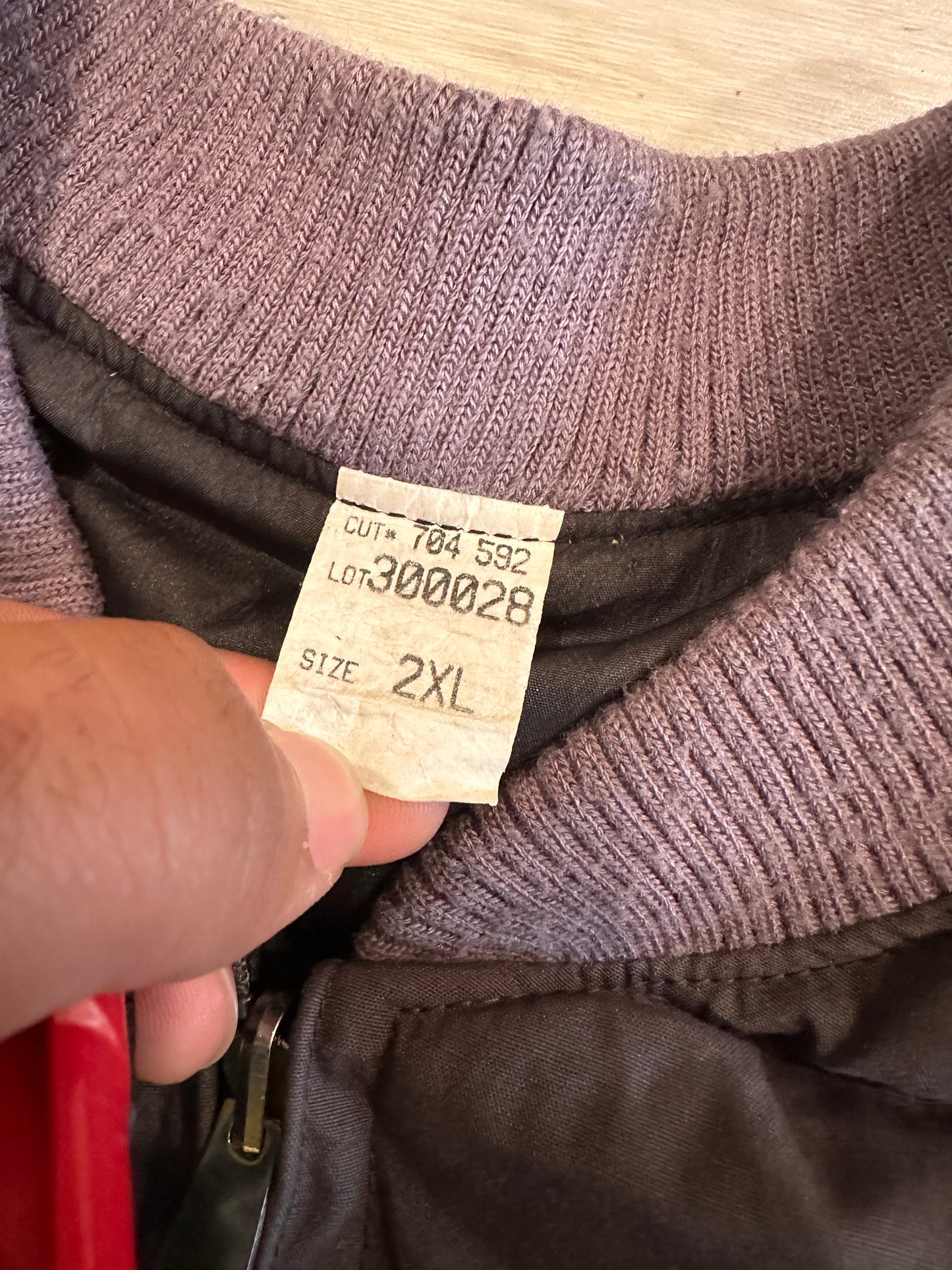 vintage reversible puffer vest (black/grey)