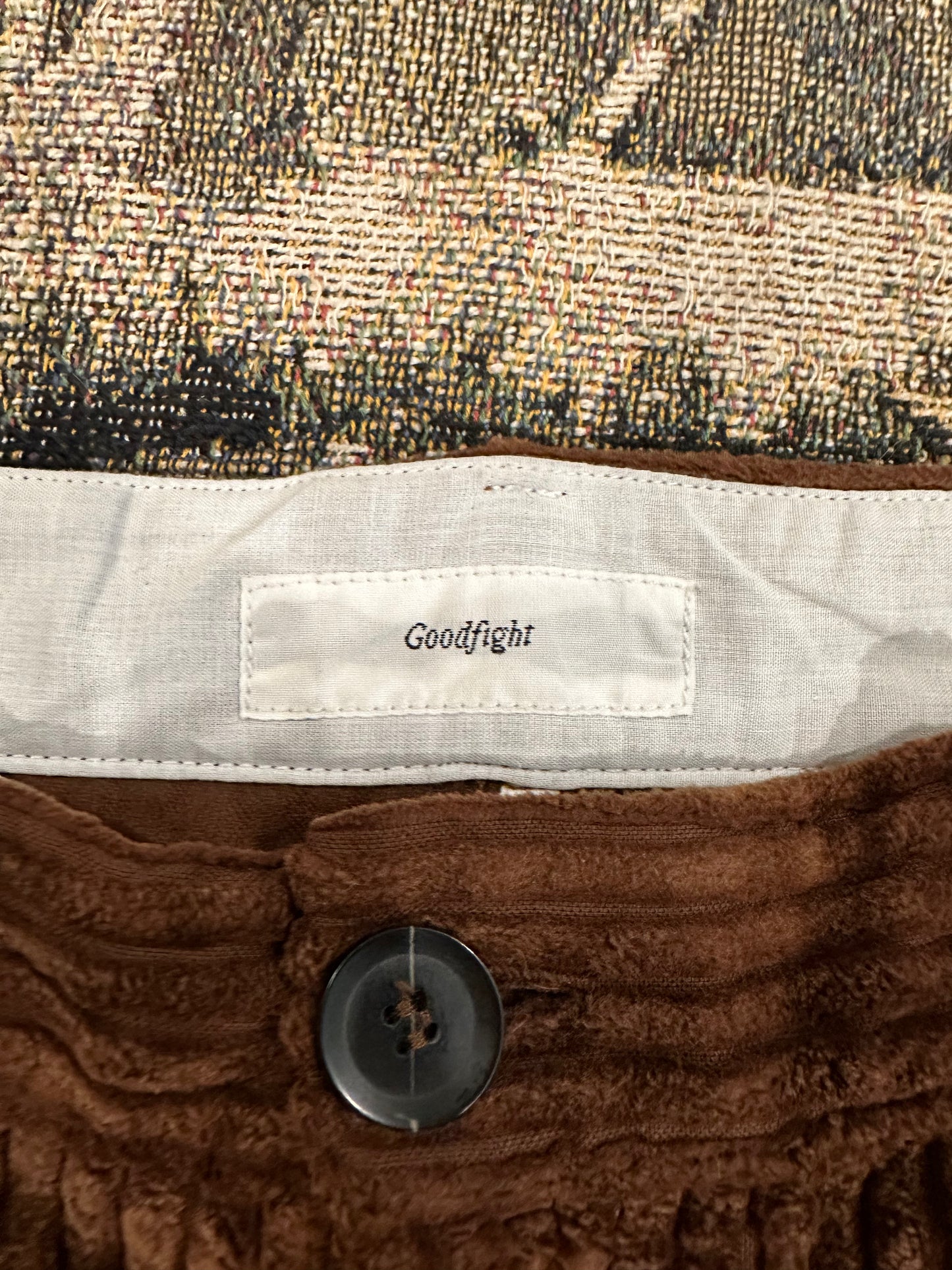 Goodfight cord wide leg pants