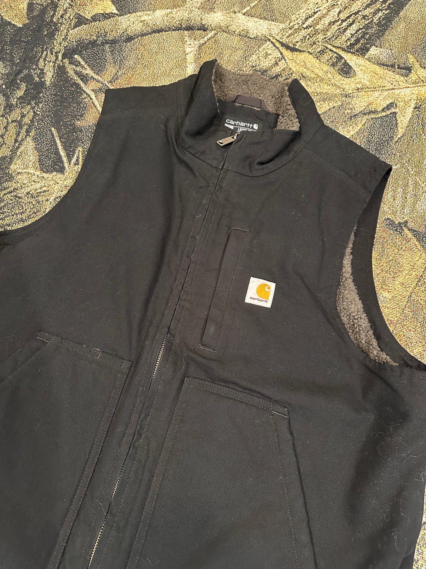 Carhartt Sherpa lined mockneck vest