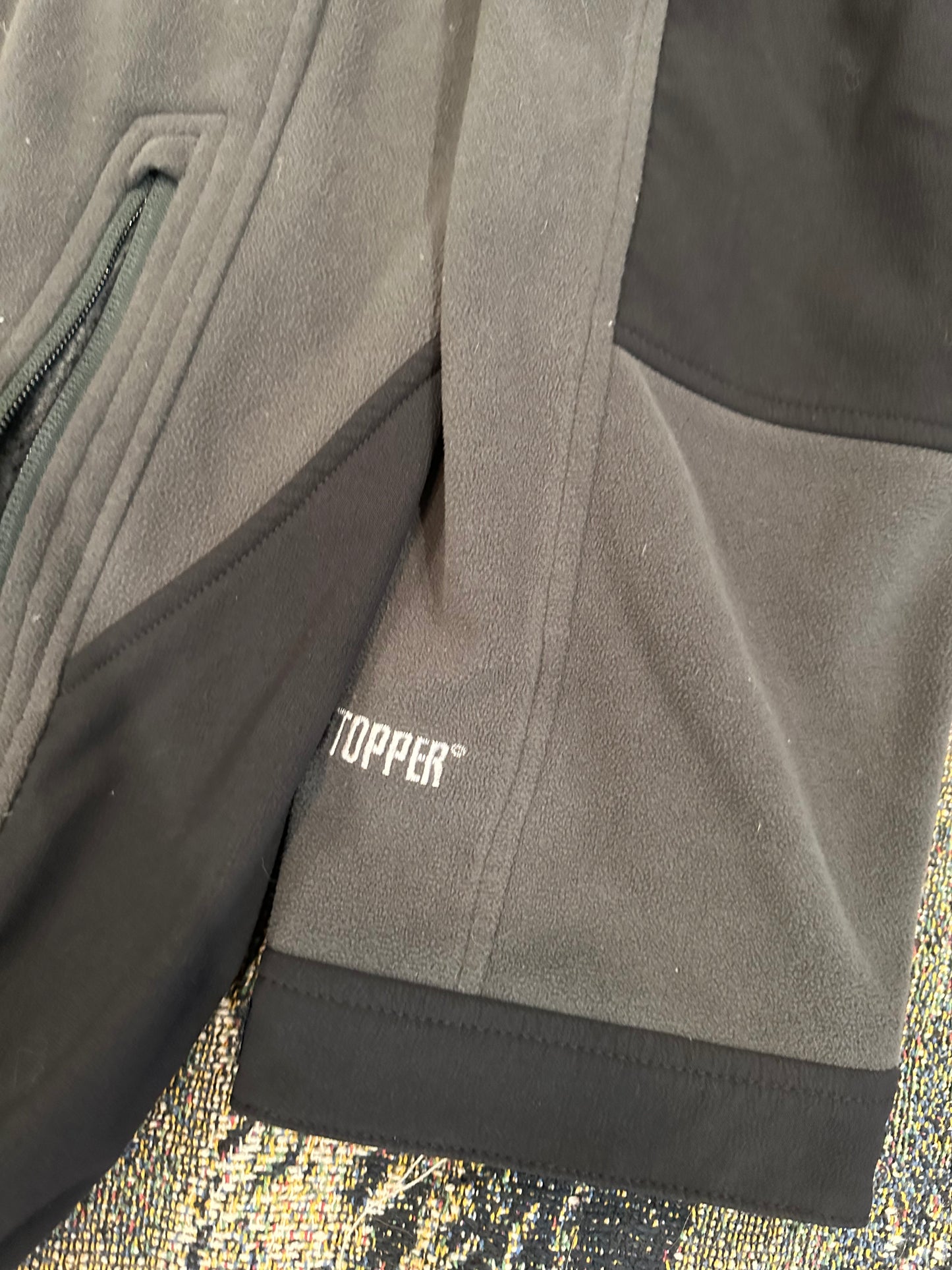 Fleece North face zip up jacket “windstopper”