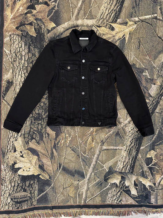 Dark black guess denim jean jacket