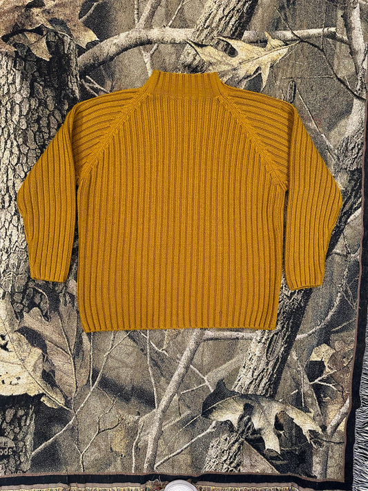 XL mock neck knitted sweater