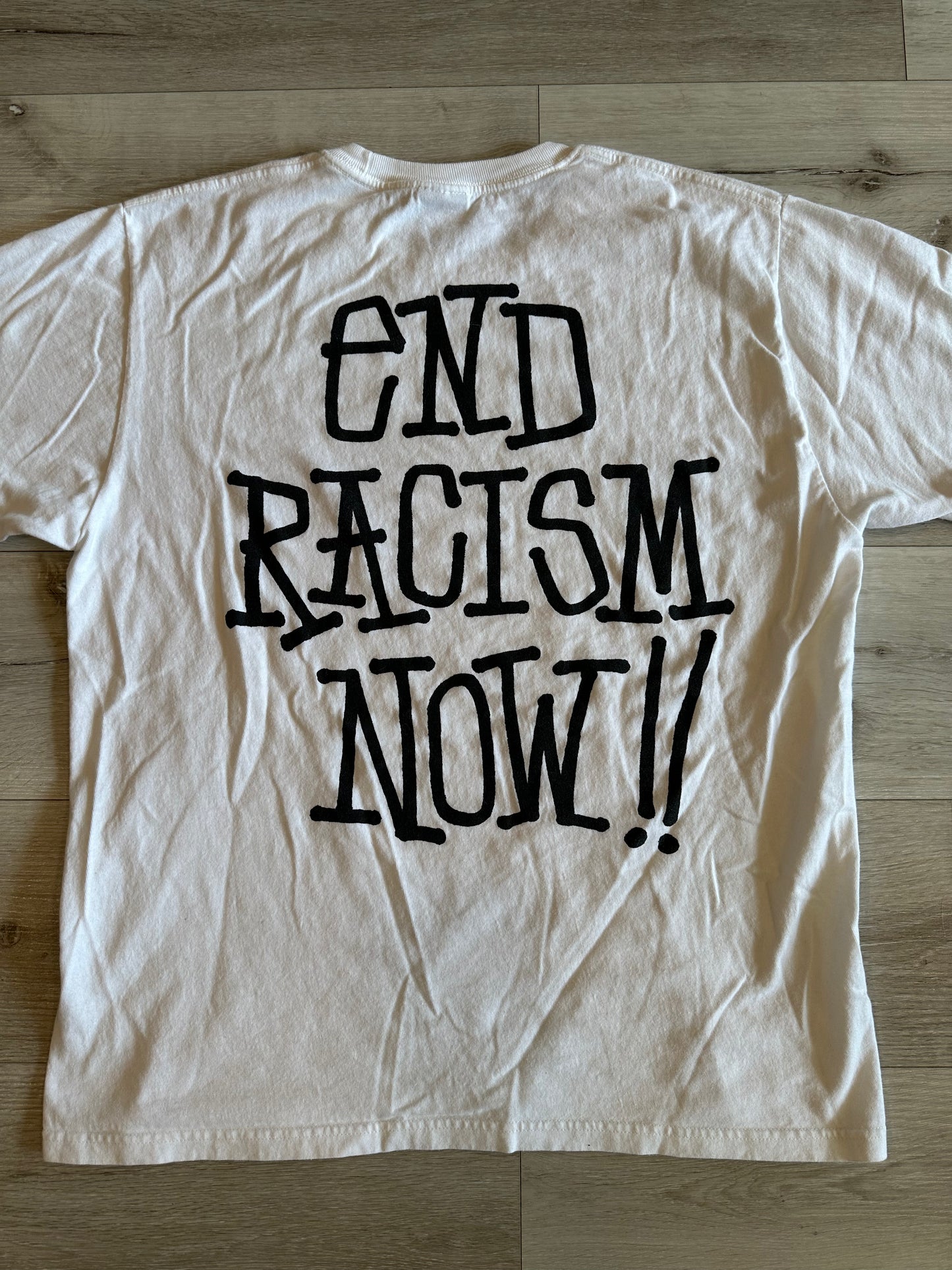 Stussy end racism now shirt