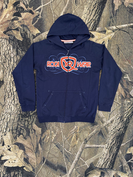 Early y2k roca wear zip up hoodie