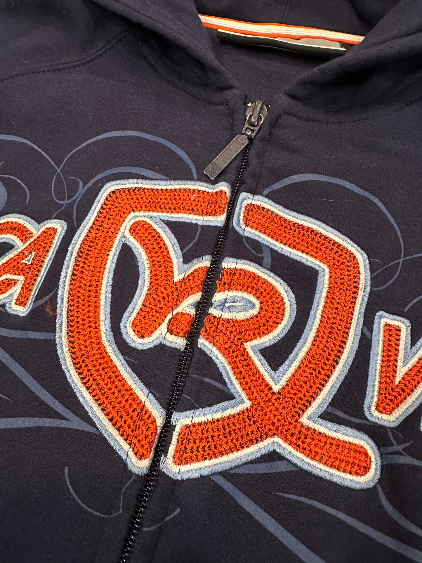Early y2k roca wear zip up hoodie