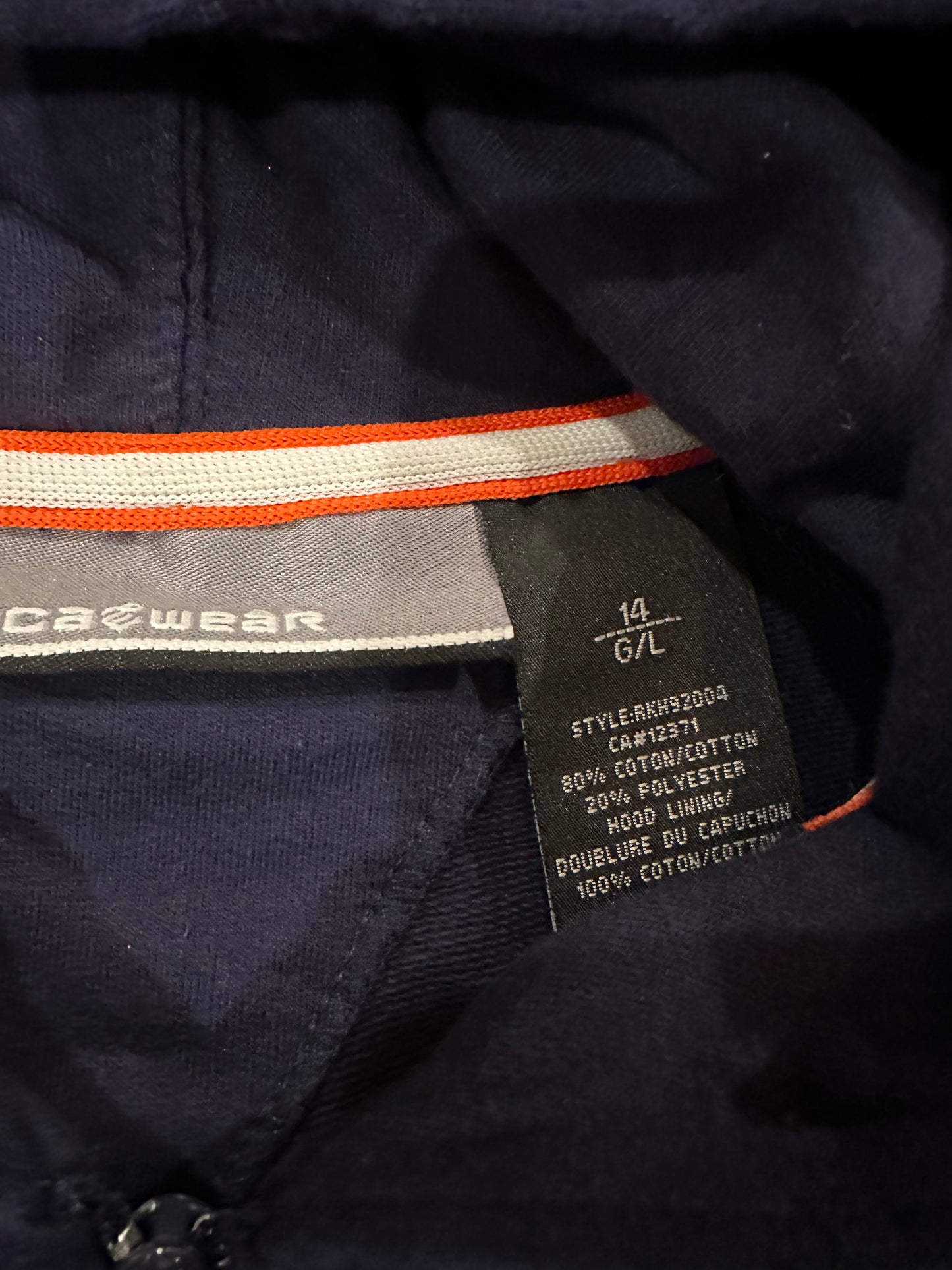 Early y2k roca wear zip up hoodie