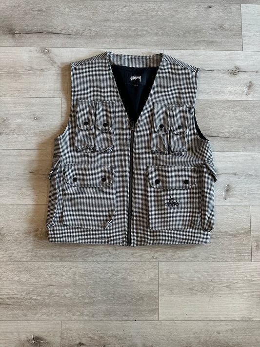 Stussy houndstooth vest