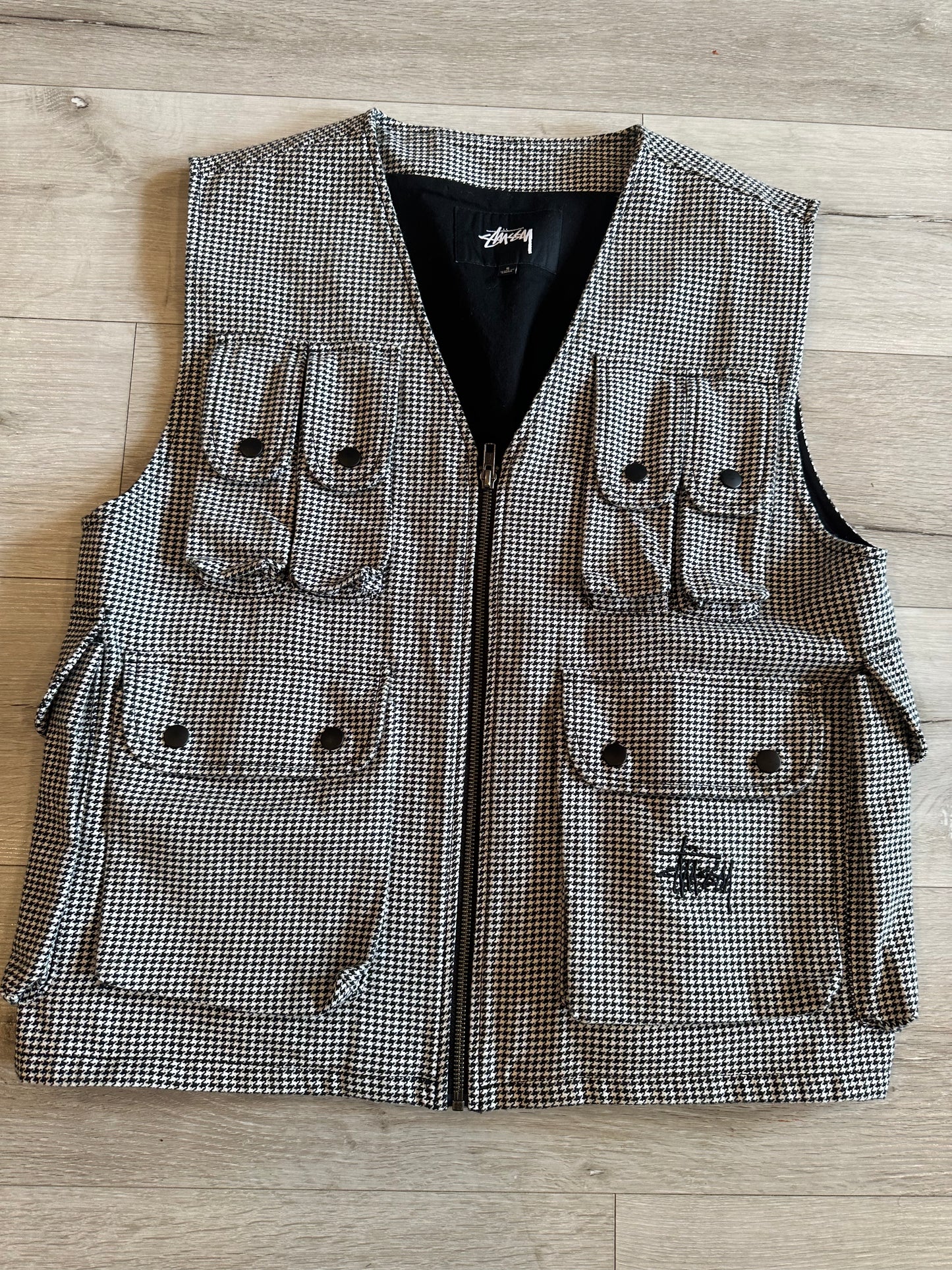Stussy houndstooth vest