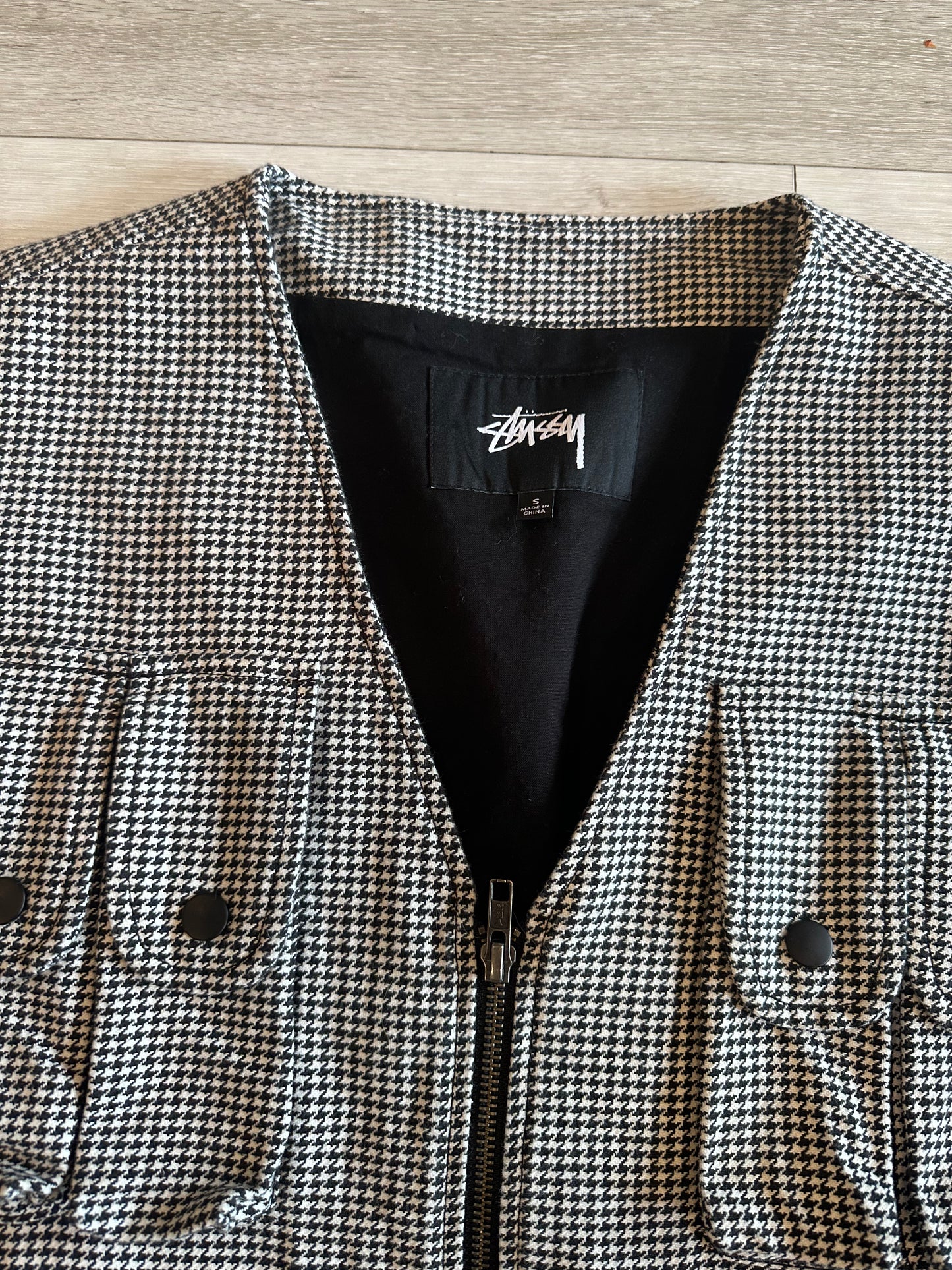 Stussy houndstooth vest