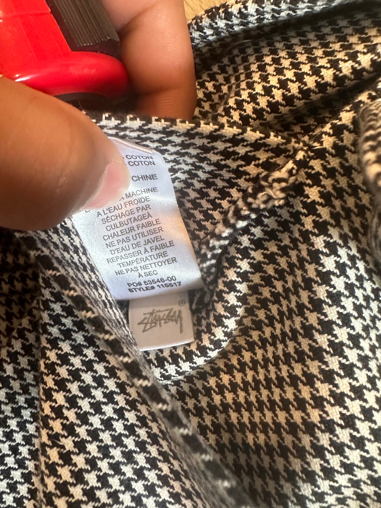 Stussy houndstooth vest