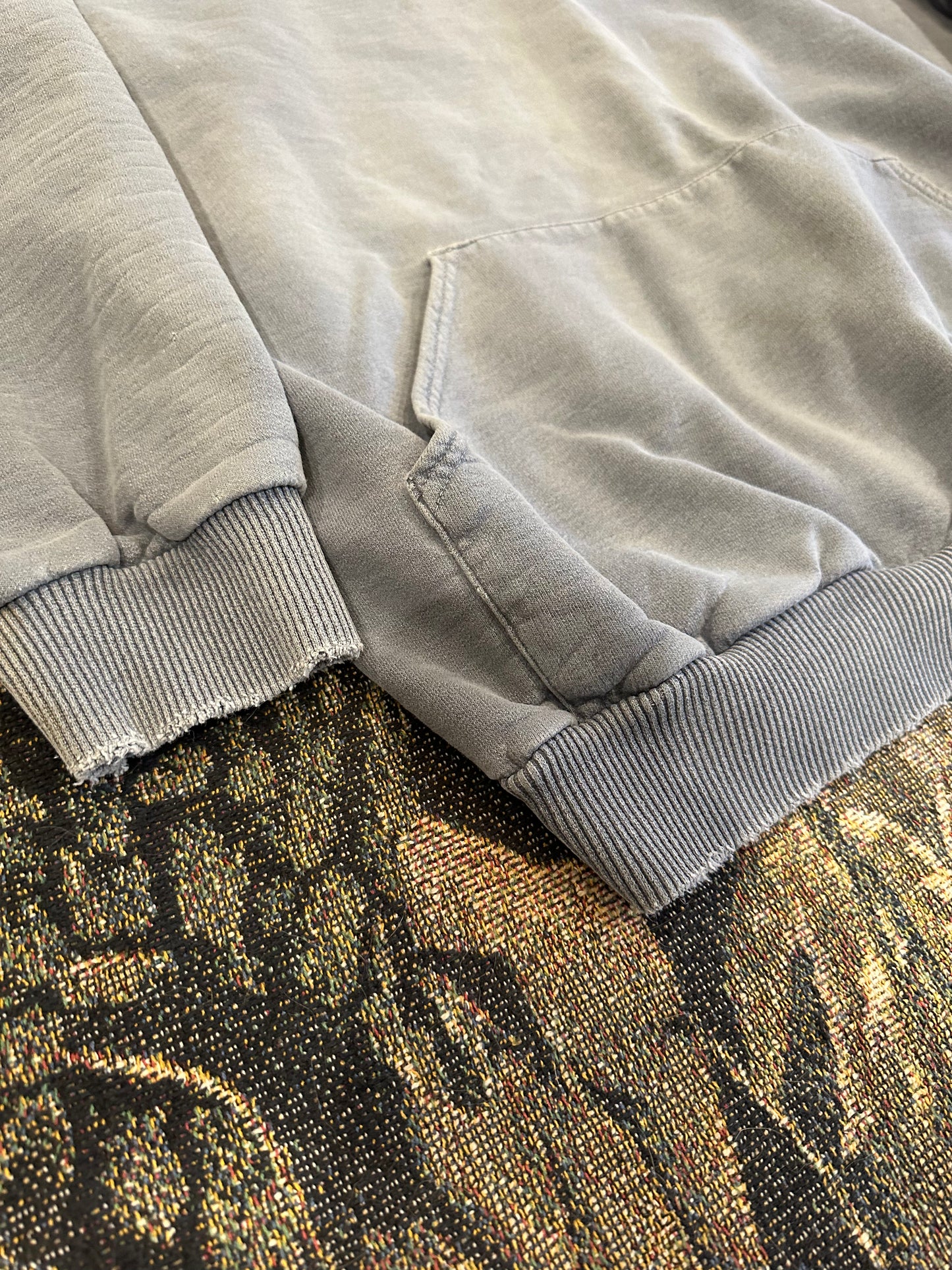 Faded & distressed hoodie