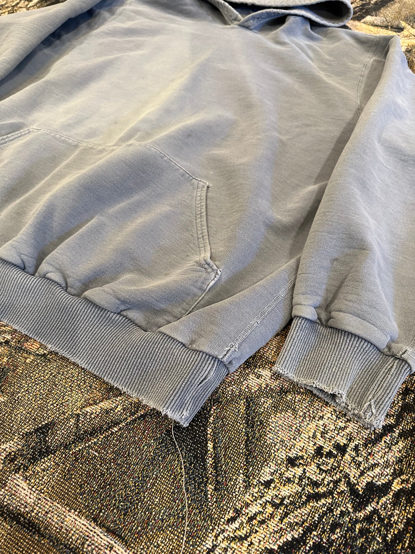 Faded & distressed hoodie