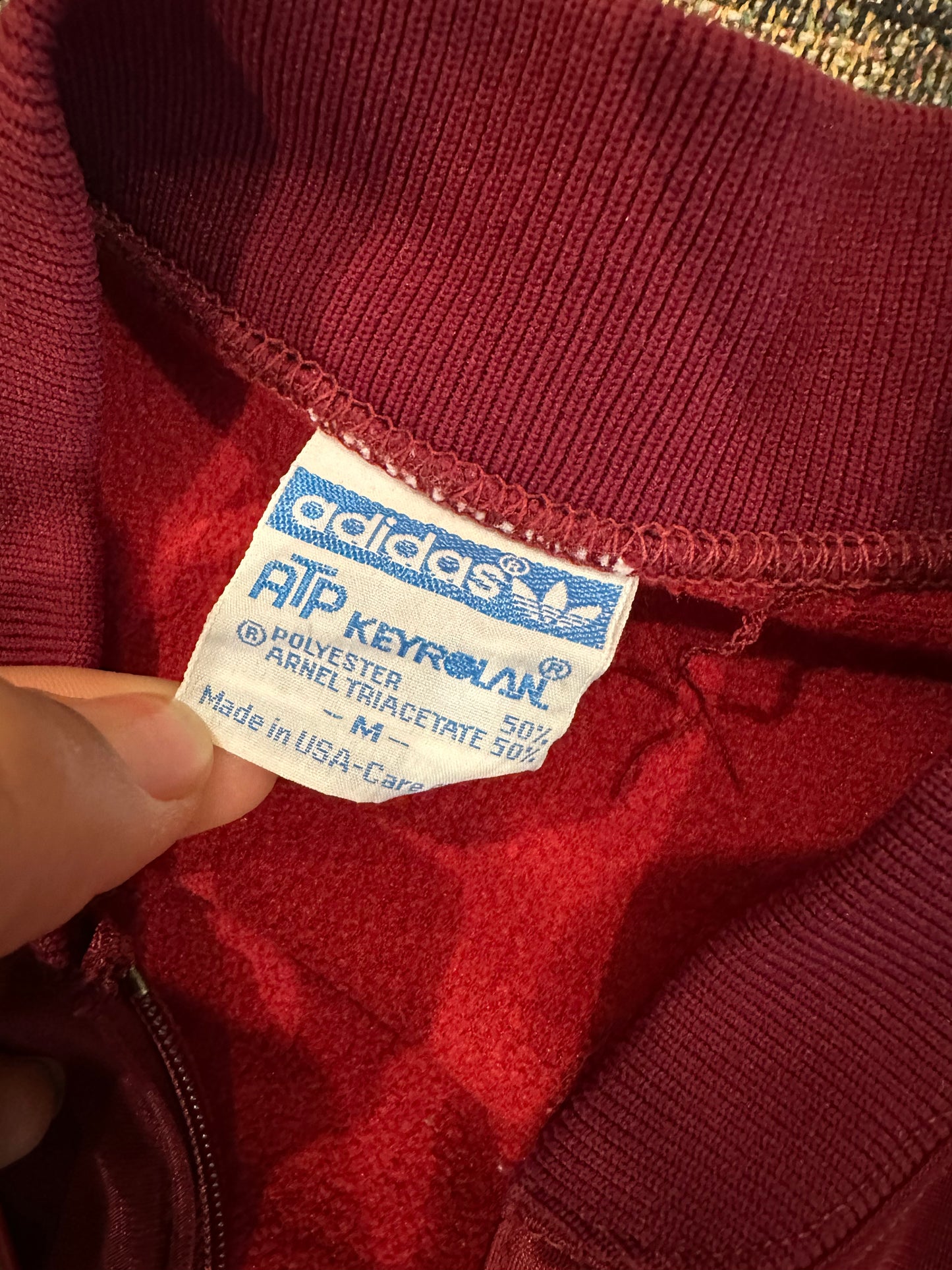 vintage 1980s adidas atp keyrolan track jacket (broken zipper)