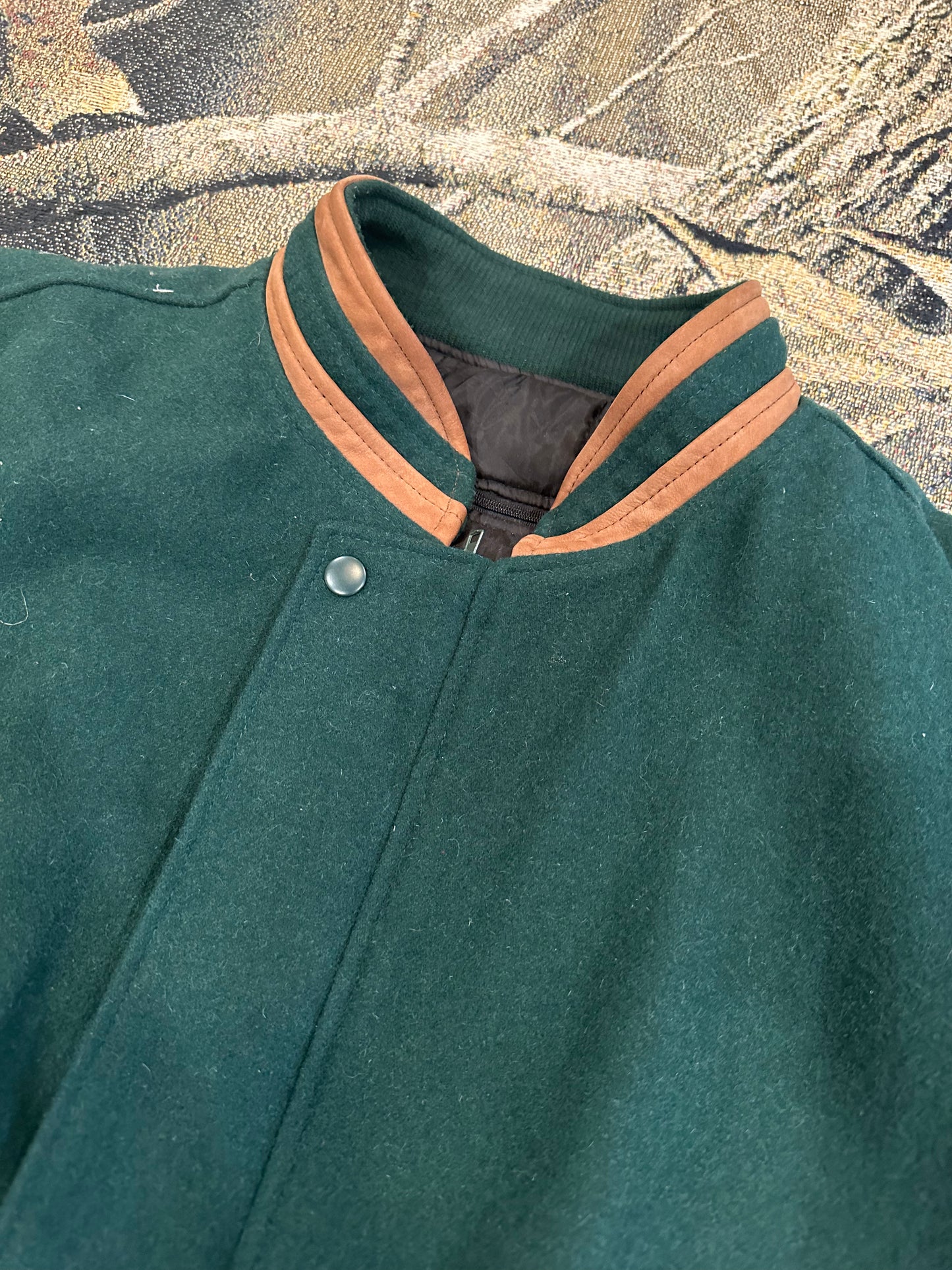 LEATHER VARSITY JACKET