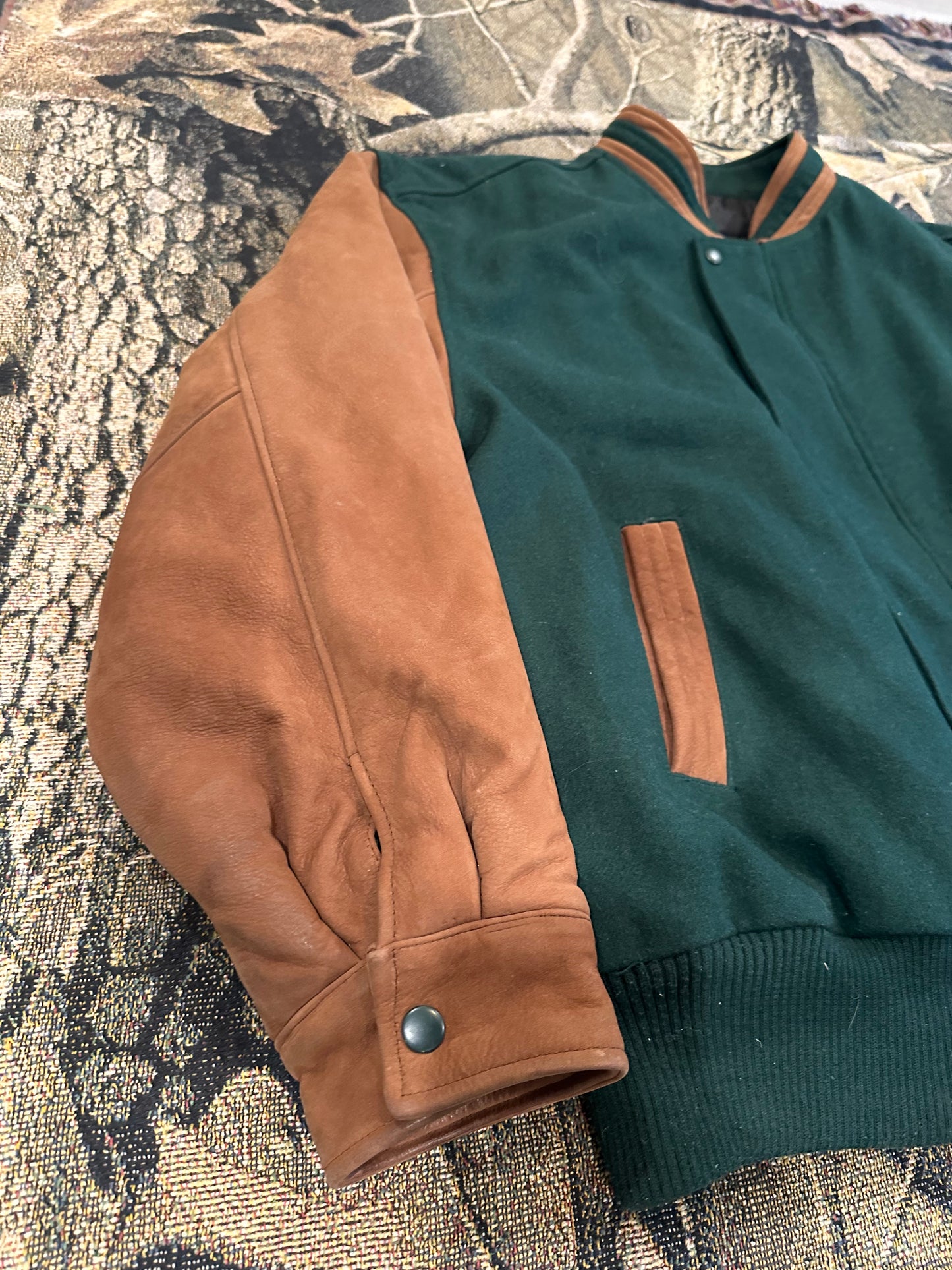 LEATHER VARSITY JACKET