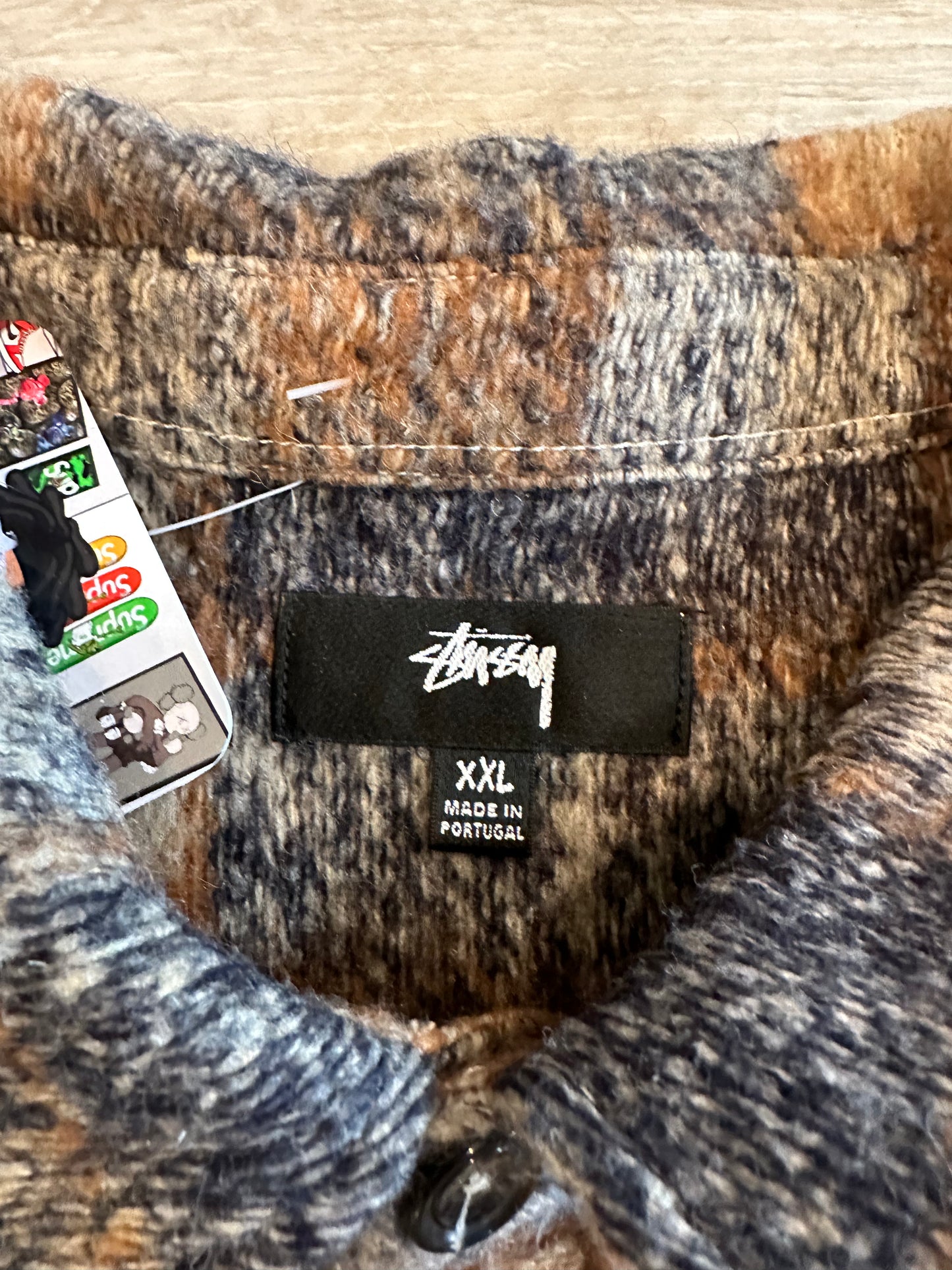 STUSSY FLANNEL BUTTON UP shirt