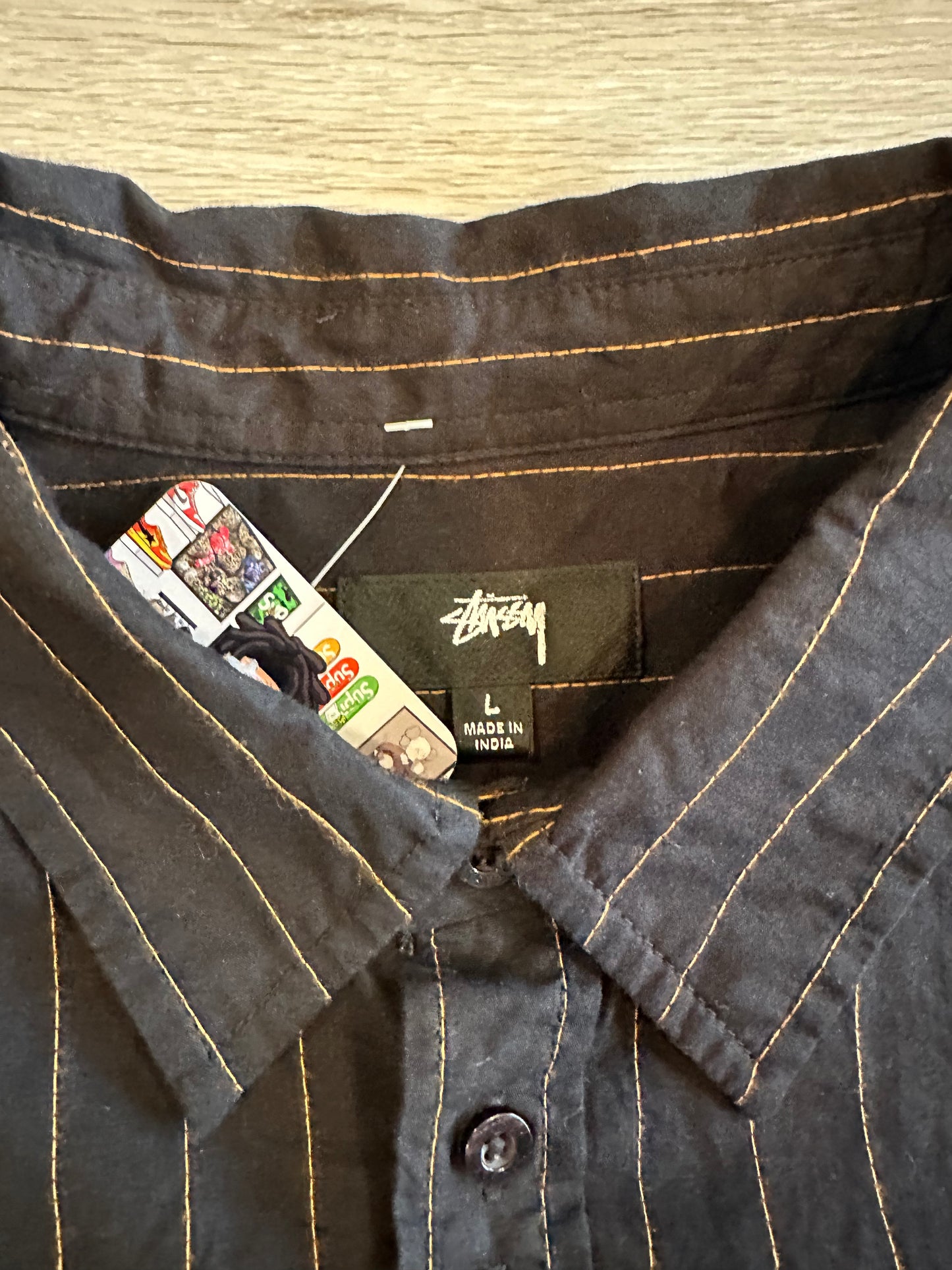 STUSSY FLANNEL BUTTON UP shirt