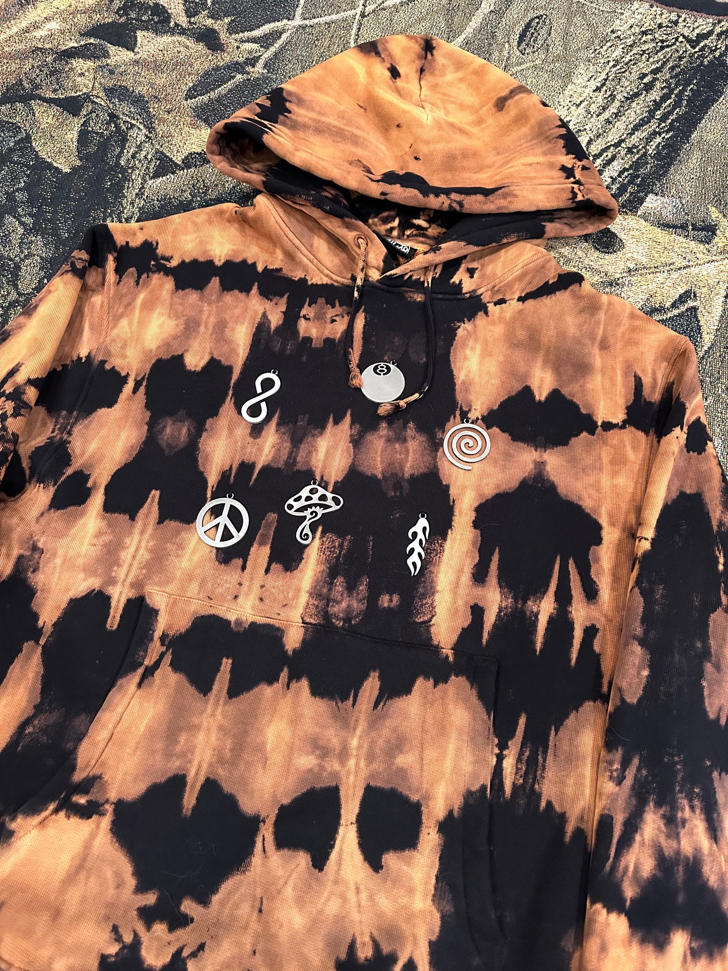 (L) Stussy X Dries Van Noten hoodie ($600-$700 online)