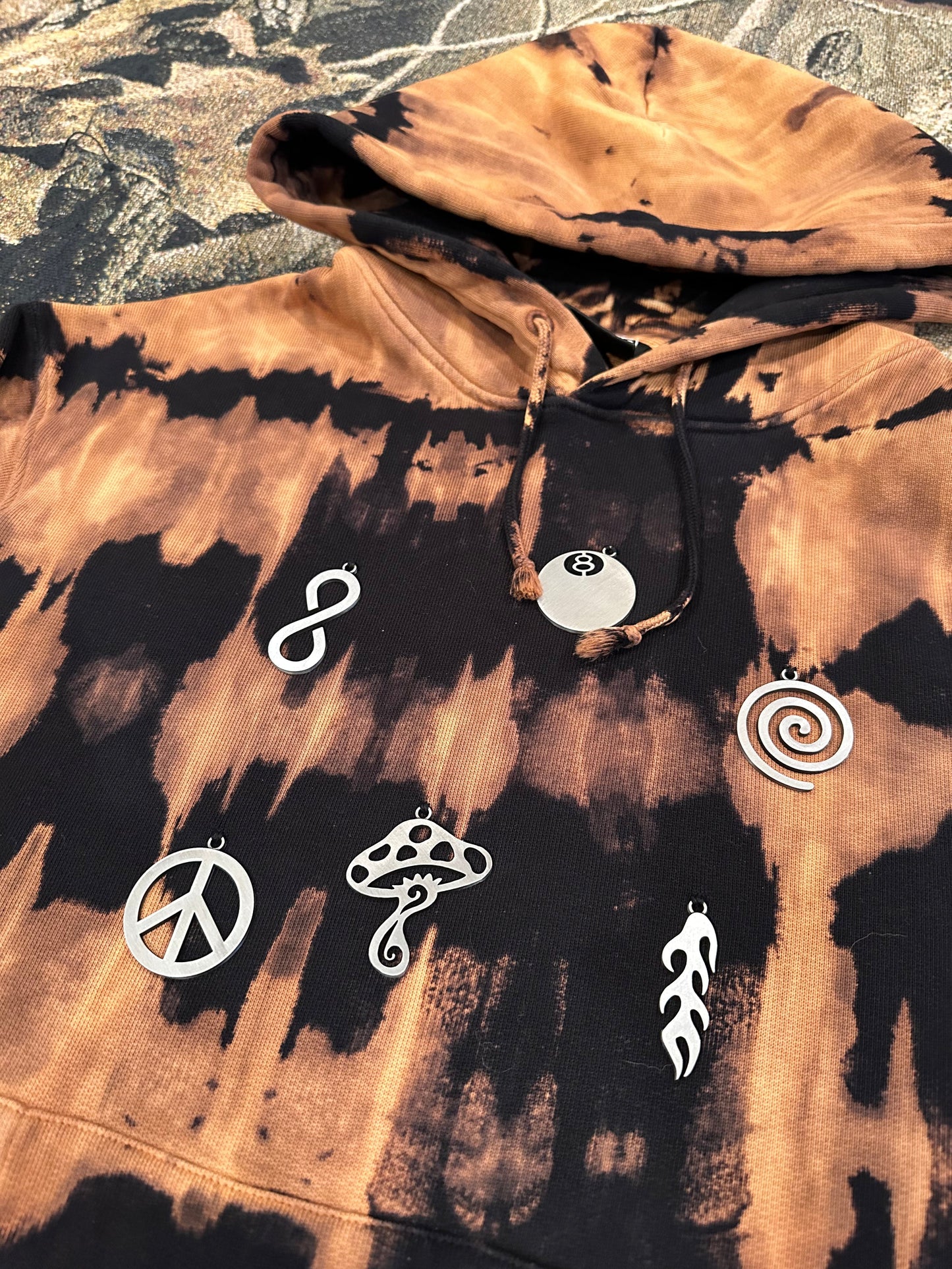 (L) Stussy X Dries Van Noten hoodie ($600-$700 online)