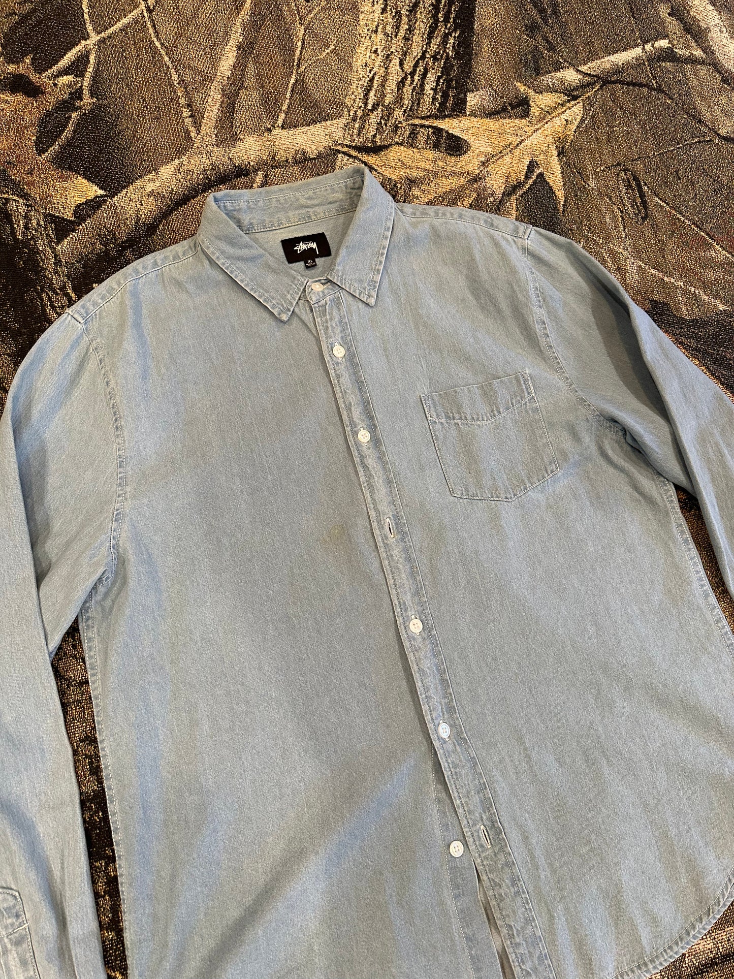(XL) “Stussy Berkeley Denim Shirt”