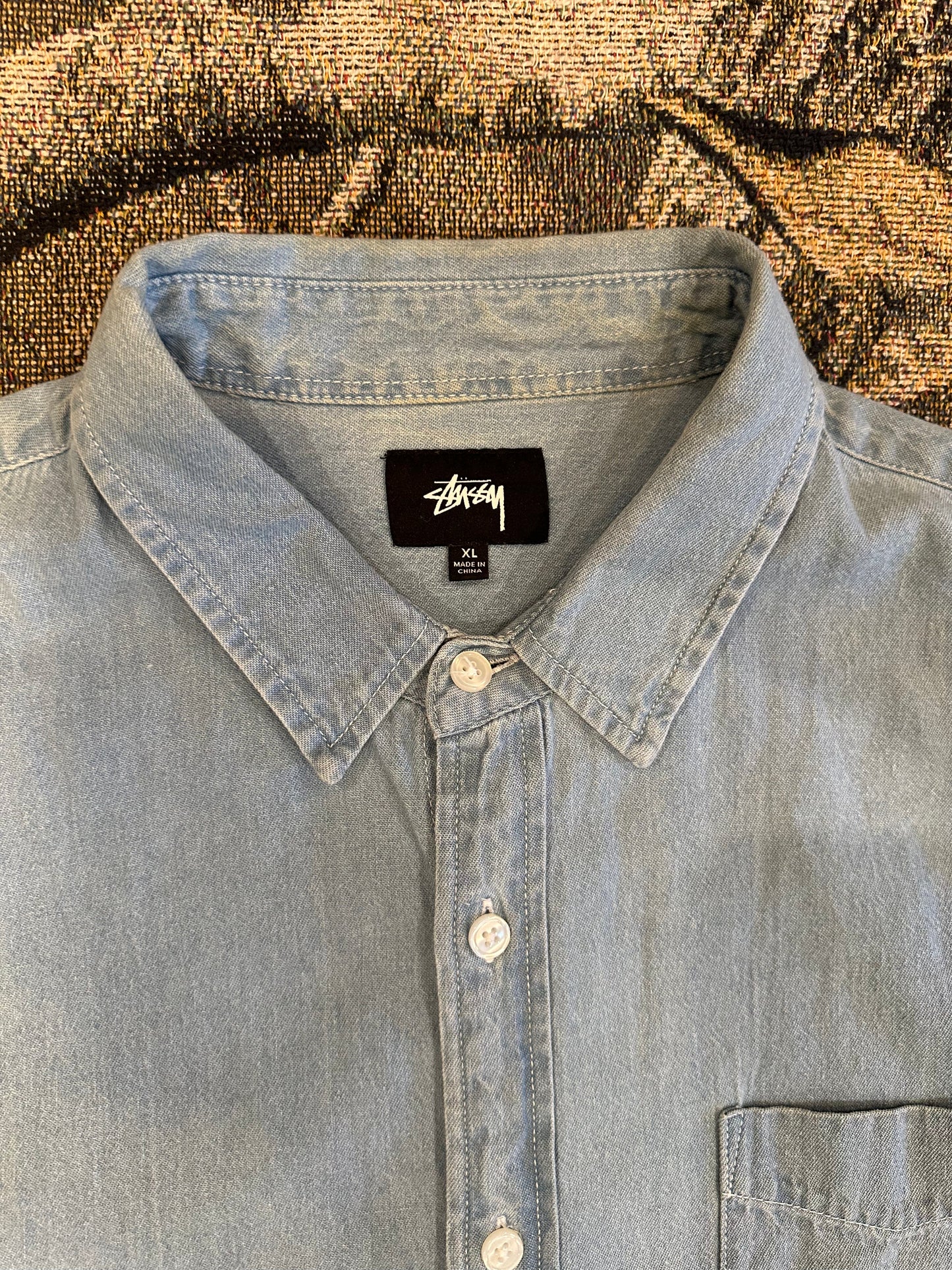 (XL) “Stussy Berkeley Denim Shirt”