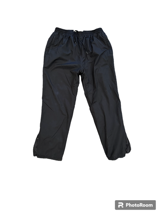 Baggy black nylon pants