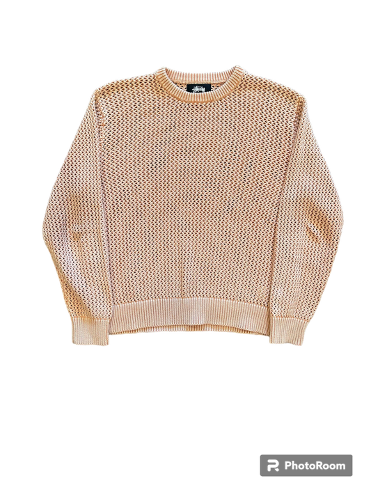 Stussy Pigment Dyed Loose Gauge Sweater 'peach'