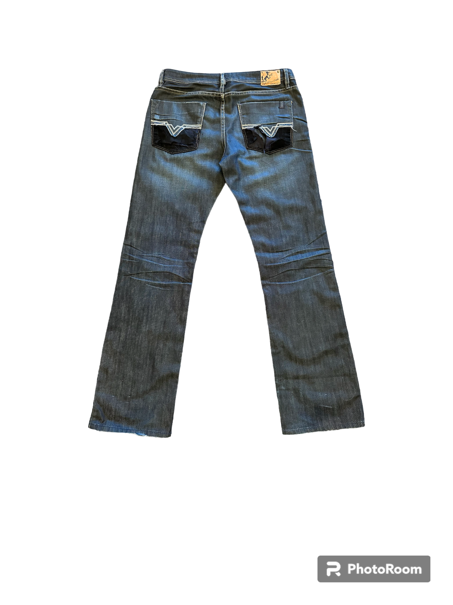 Y2k waxed Buffalo denim jeans