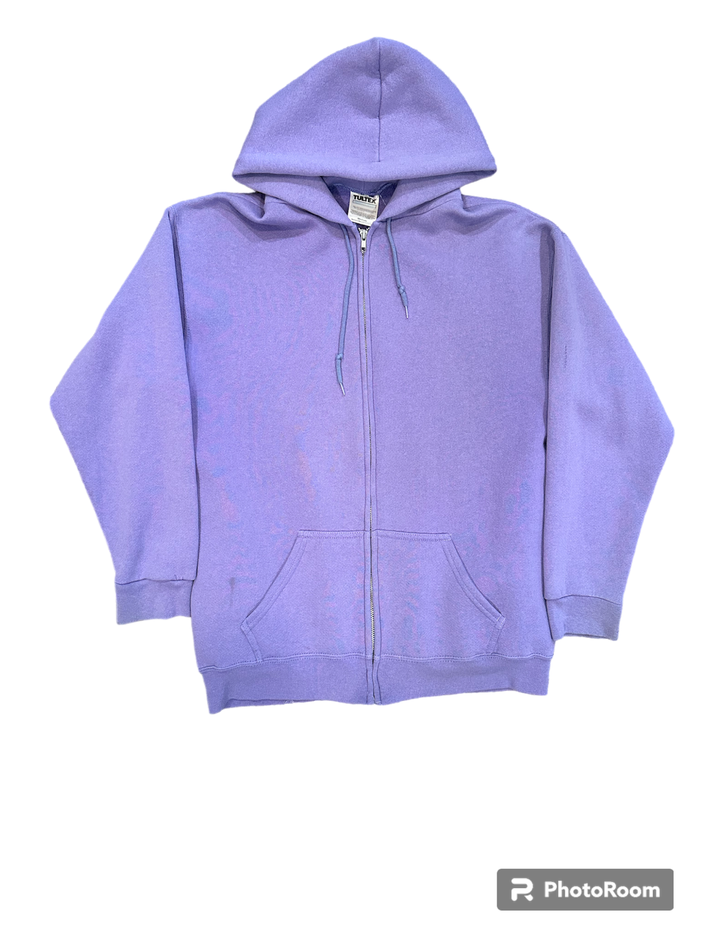 Vintage lavender tultex zip up hoodie 1990s