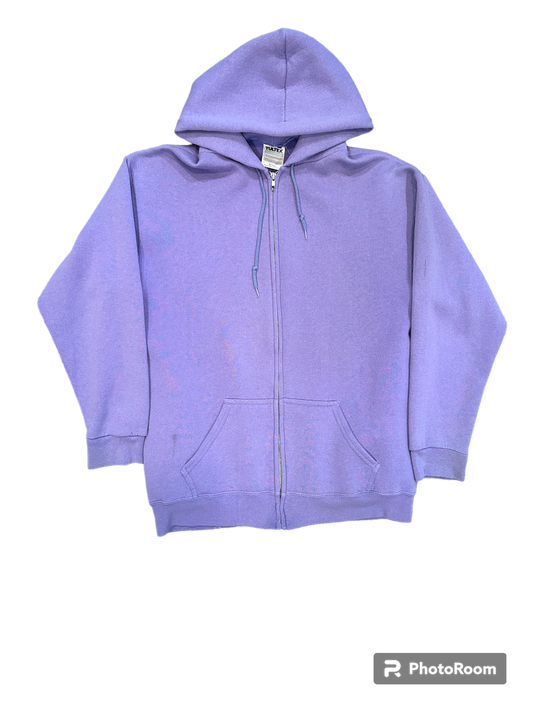 Vintage lavender tultex zip up hoodie 1990s