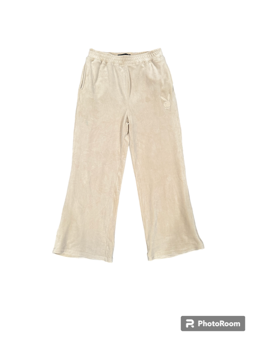 Baggy playboy velour sweatpants