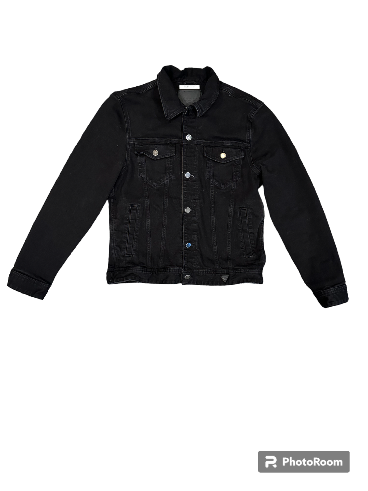 Dark black guess denim jean jacket