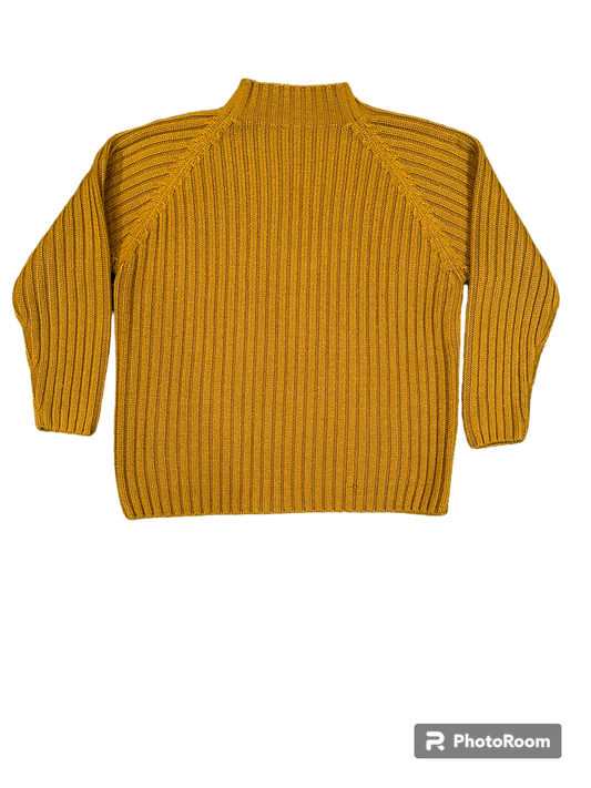 XL mock neck knitted sweater