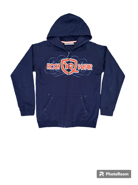 Early y2k roca wear zip up hoodie