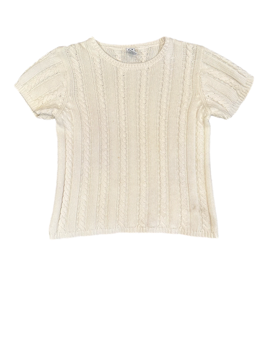 Cropped knitted shirt by gap