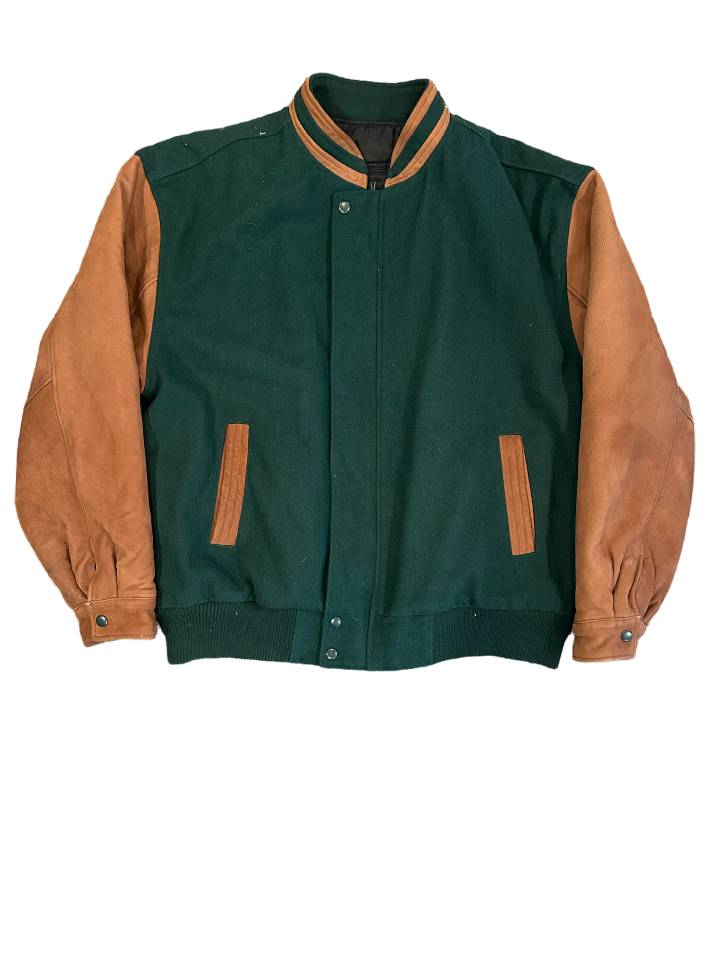 LEATHER VARSITY JACKET