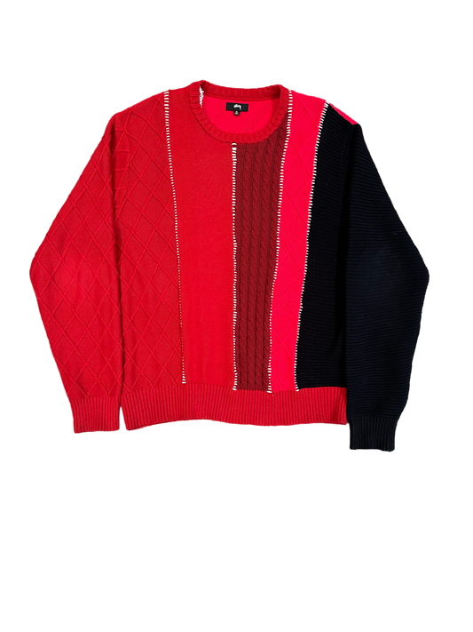 Stussy patchwork sweater