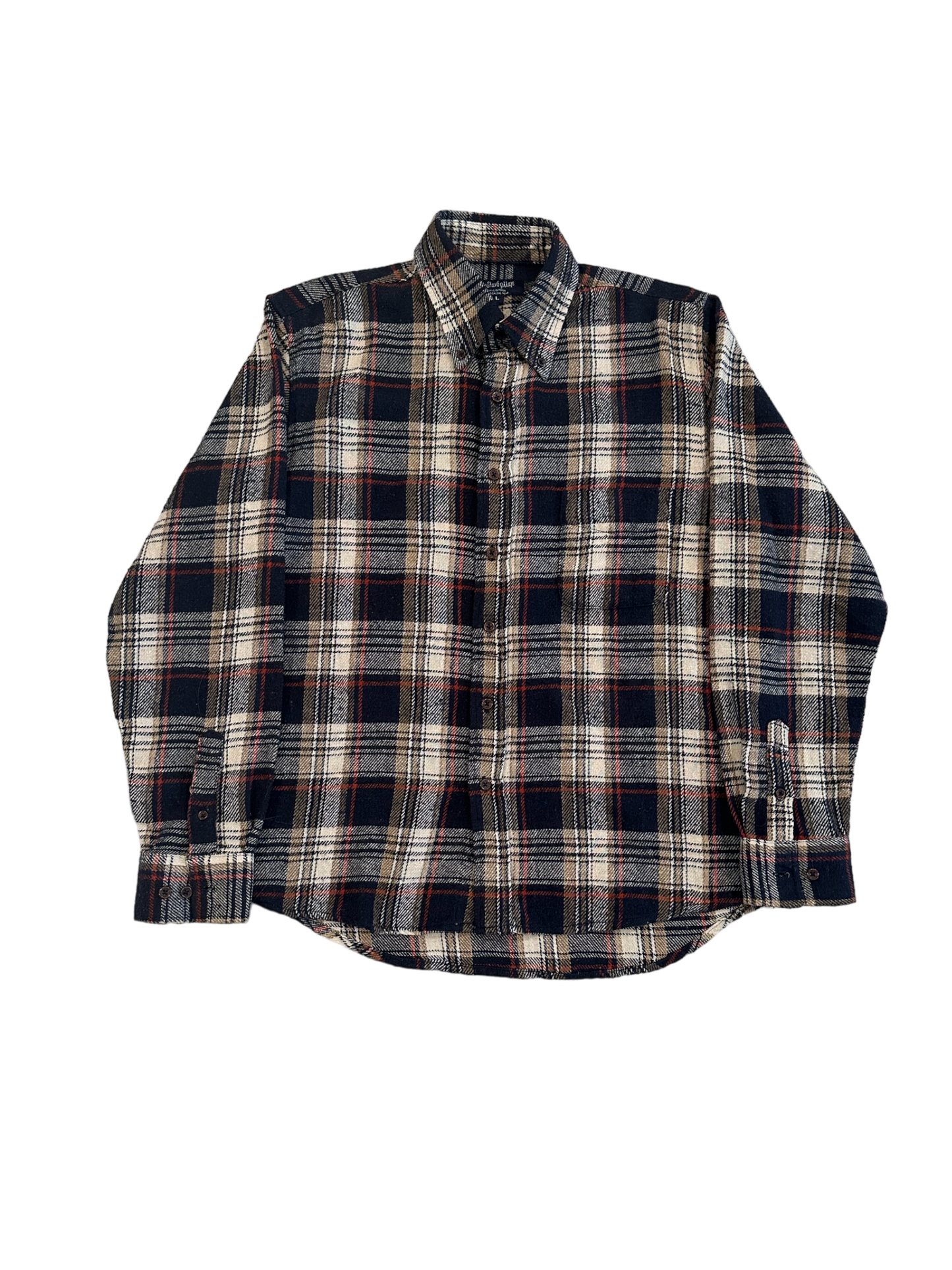 (L) Flannel button up LS shirt
