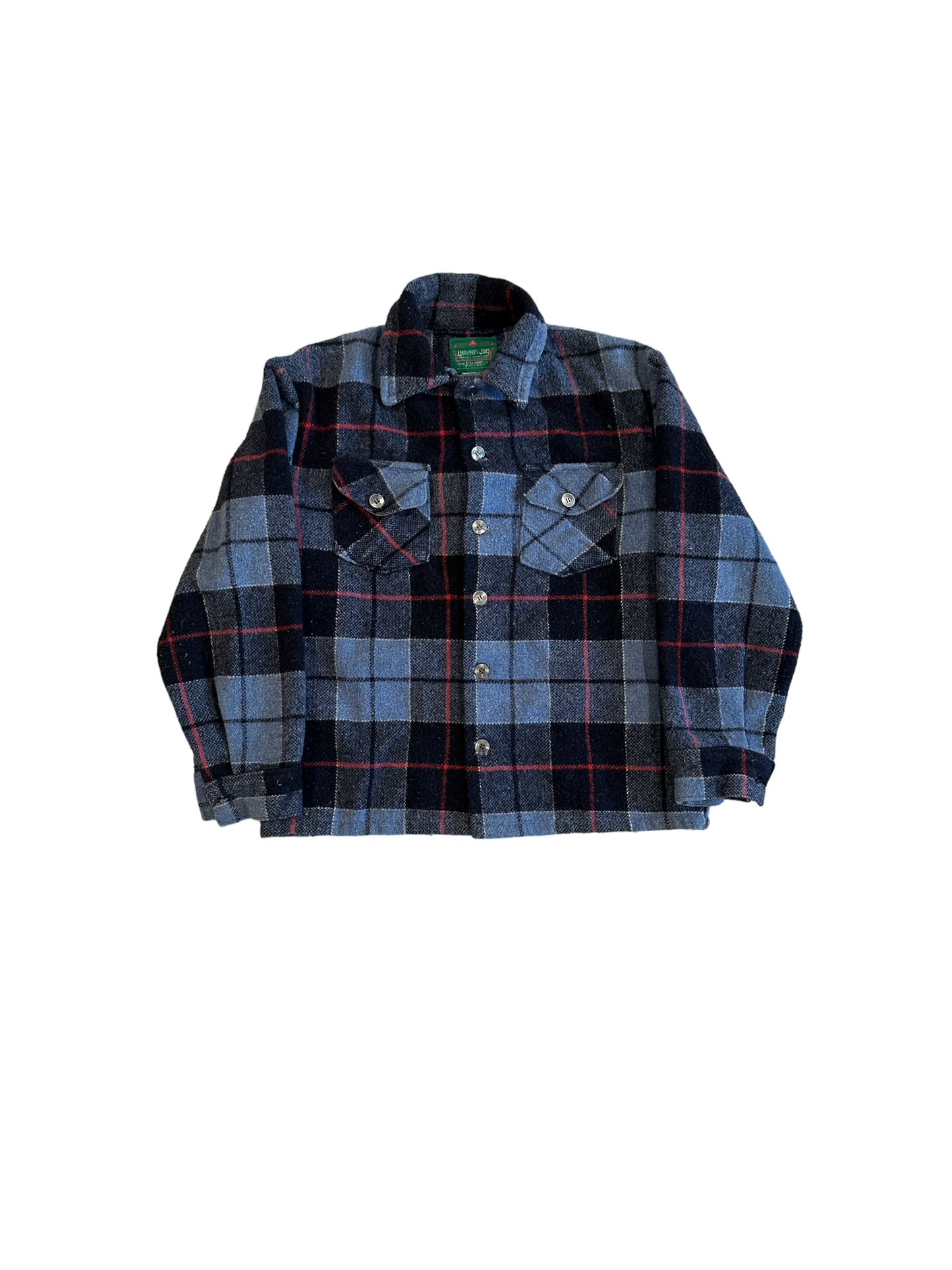 Vintage wool flannel button up shirt