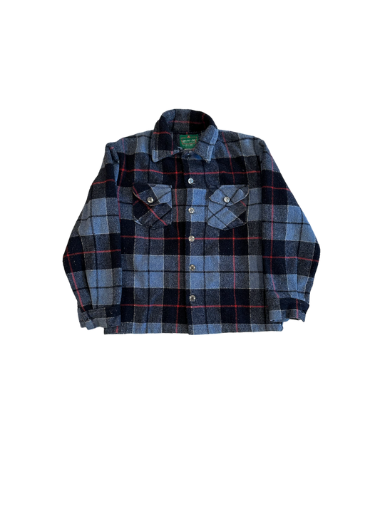 Vintage wool flannel button up shirt